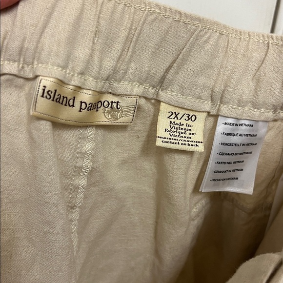 All in passport linen pants 2X/30 new with tags - Picture 5 of 5